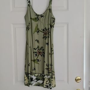 Faith Tropical Palm Tree Monkey Dress beaded